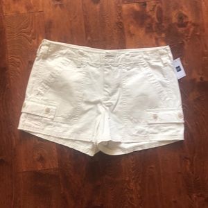 White gap shorts!
